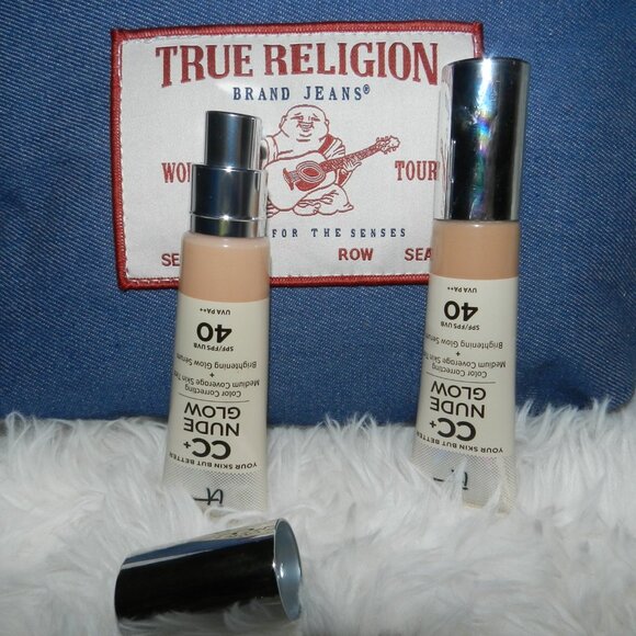 it cosmetics CC+ Nude Glow Foundation SPF 40 + Glow Serum Medium 🆕FAST😮💨⚡🚚 - Picture 8 of 16